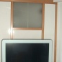 TV-Schrank mit Wandverkleidung